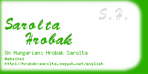 sarolta hrobak business card
